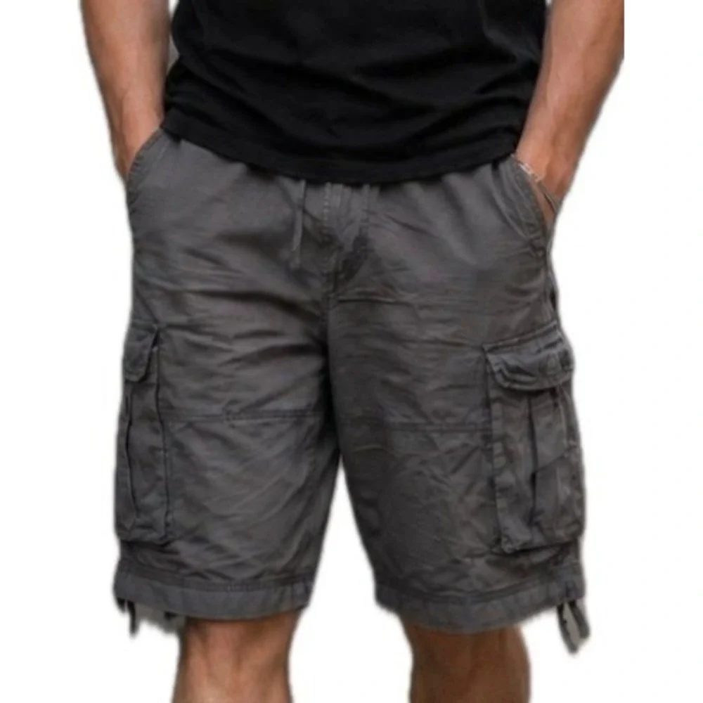 VTG Y2K Champs Sports Gear Gray Cargo Shorts. Men's Size 32x12.